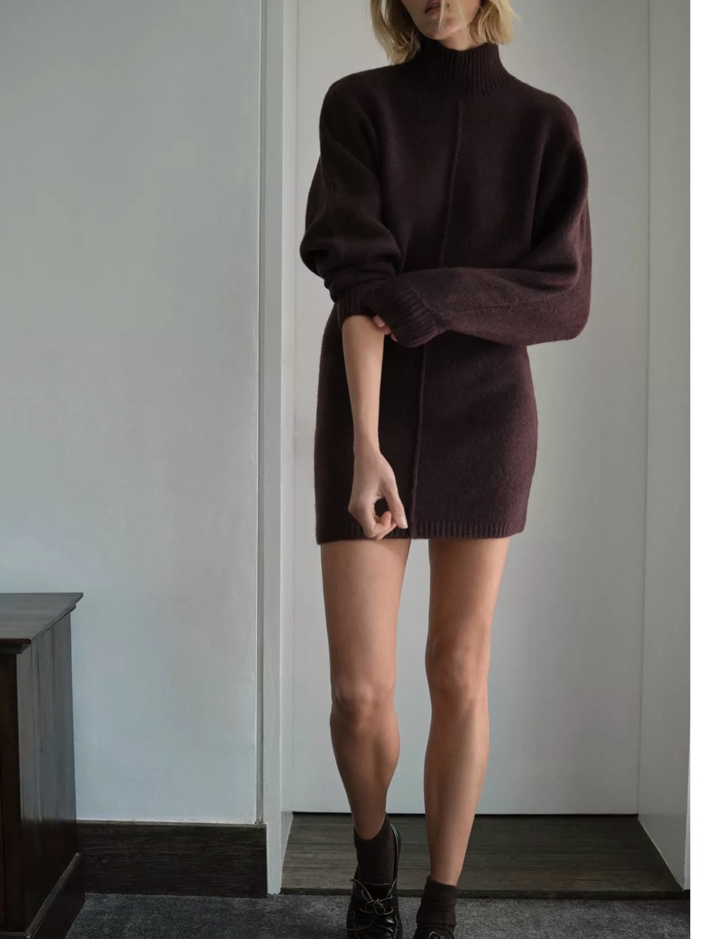 Zara Women Soft Knit Short Dress (M,L)
